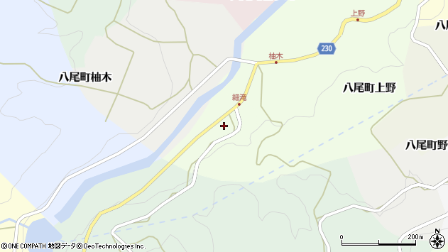 〒939-2476 富山県富山市八尾町細滝の地図