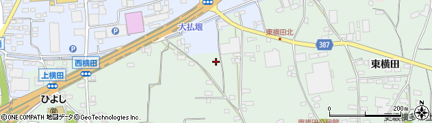 長野県長野市篠ノ井横田周辺の地図