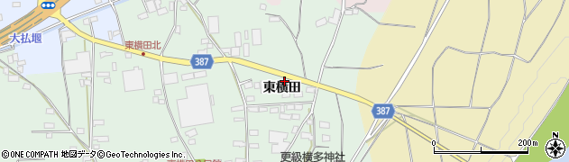長野県長野市篠ノ井横田（東横田）周辺の地図