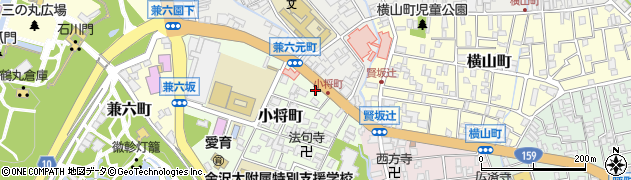 金沢市小将町3-10 兼六法律事務所駐車場周辺の地図
