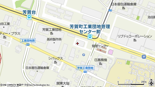 〒321-3325 栃木県芳賀郡芳賀町芳賀台の地図