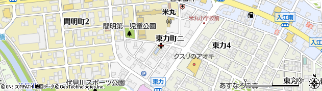 石川県金沢市東力町（ニ）周辺の地図