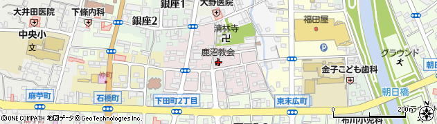 日本キリスト教団鹿沼教会周辺の地図
