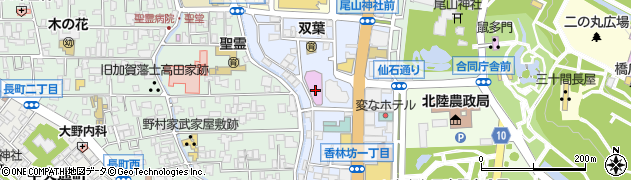 北國新聞販売株式会社　本社周辺の地図