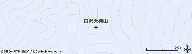 白沢天狗山周辺の地図