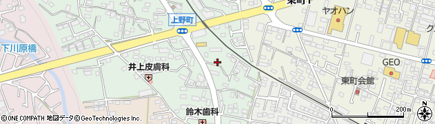 栃木県鹿沼市上野町322周辺の地図