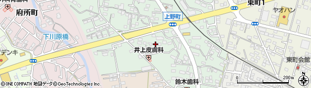 栃木県鹿沼市上野町349周辺の地図