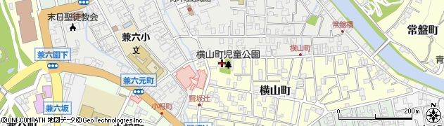横山町児童公園周辺の地図