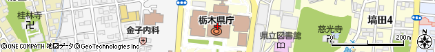 栃木県周辺の地図