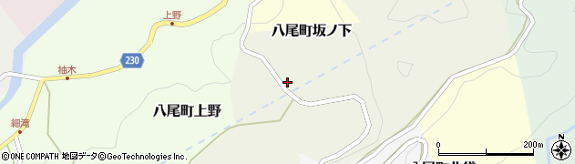 富山県富山市八尾町坂ノ下409周辺の地図