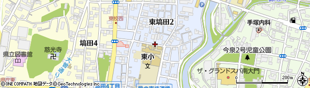 栃木県宇都宮市東塙田周辺の地図
