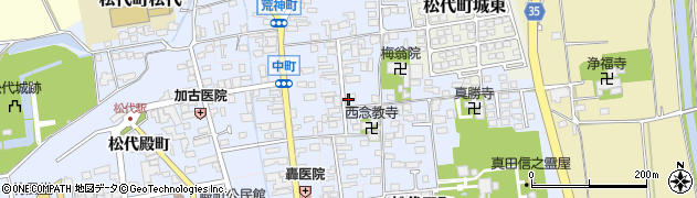 長野県長野市松代町（松代肴町）周辺の地図