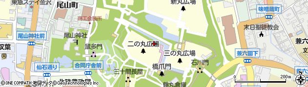 金沢城公園周辺の地図