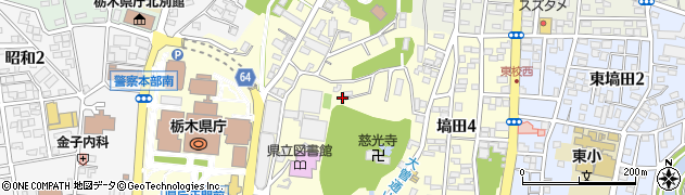 栃木県宇都宮市塙田周辺の地図