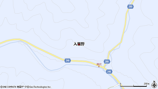〒322-0307 栃木県鹿沼市入粟野の地図