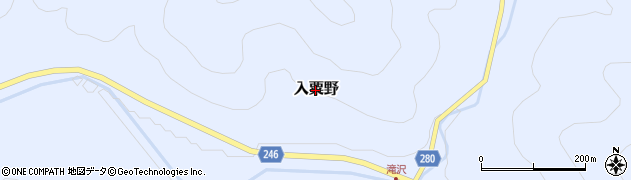 栃木県鹿沼市入粟野周辺の地図