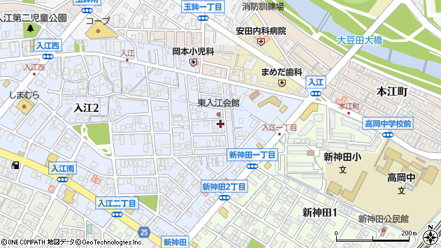 〒921-8011 石川県金沢市入江の地図