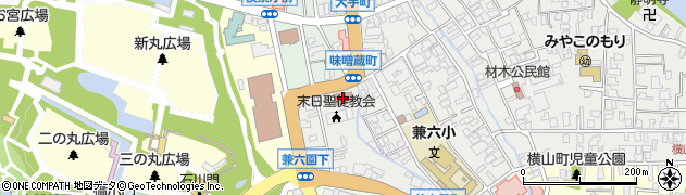 金沢市中央消防署味噌蔵出張所周辺の地図