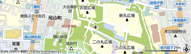 石川県庁公園・体育施設　金沢城・兼六園管理事務所周辺の地図