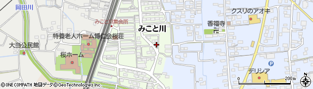長野県長野市みこと川59周辺の地図