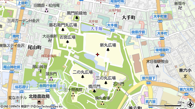 〒920-0937 石川県金沢市丸の内の地図