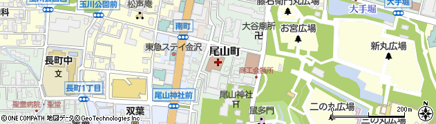 石川県庁　教育委員会金沢城調査研究所周辺の地図
