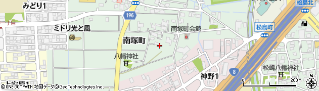 石川県金沢市南塚町周辺の地図