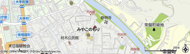 石川県金沢市材木町周辺の地図