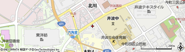 七越ラーメン 井波店周辺の地図