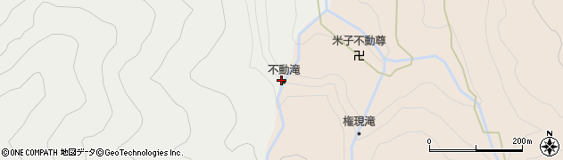 米子大瀑布周辺の地図