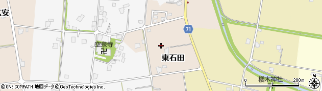 富山県南砺市東石田周辺の地図