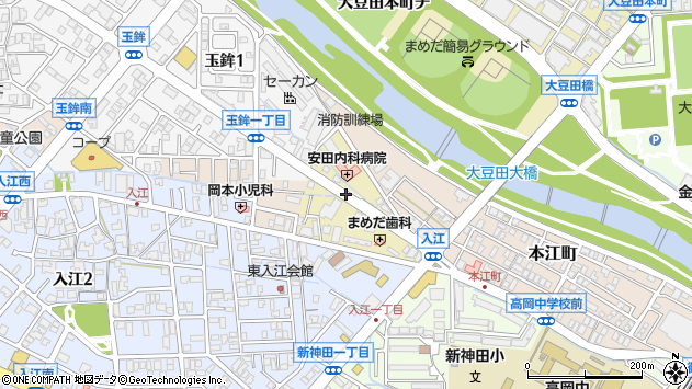 〒921-8047 石川県金沢市大豆田本町ハの地図