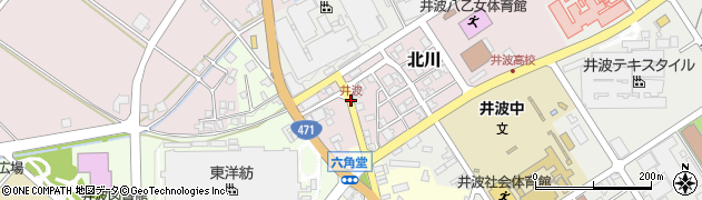 旧井波駅周辺の地図