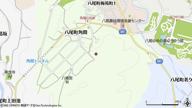 〒939-2336 富山県富山市八尾町角間の地図
