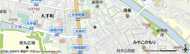 石川県金沢市橋場町周辺の地図
