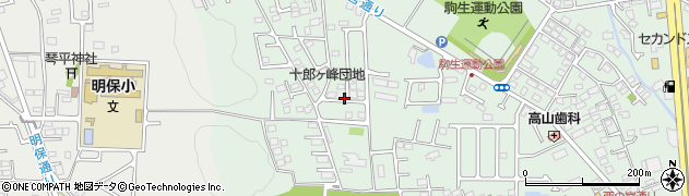 十郎が峰児童公園周辺の地図