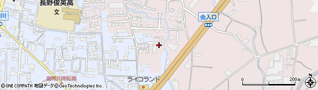 長野県長野市篠ノ井会413周辺の地図