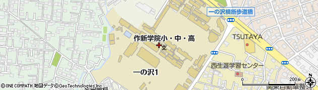栃木県宇都宮市一の沢周辺の地図