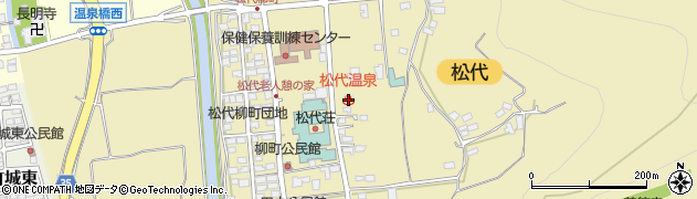 松代温泉周辺の地図