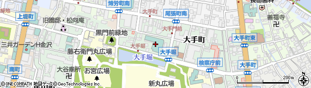 ＫＫＲホテル金沢宴会予約周辺の地図