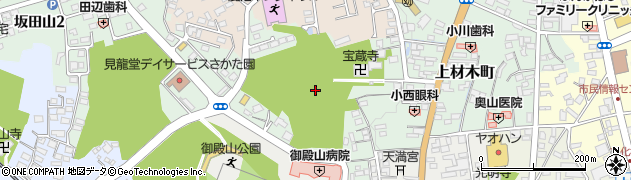 栃木県鹿沼市上材木町周辺の地図