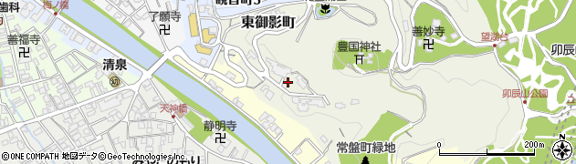石川県金沢市東御影町周辺の地図