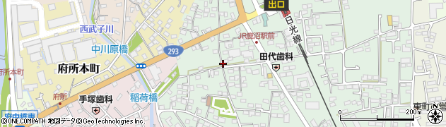 栃木県鹿沼市上野町周辺の地図