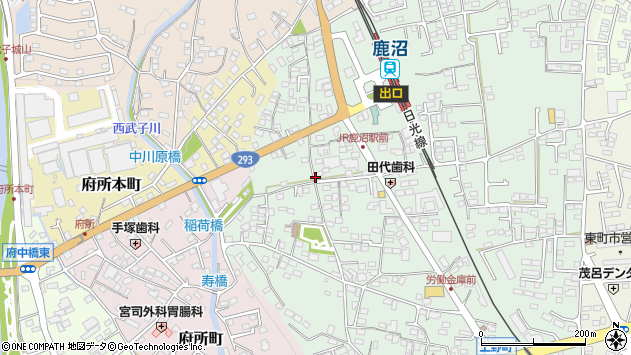 〒322-0021 栃木県鹿沼市上野町の地図