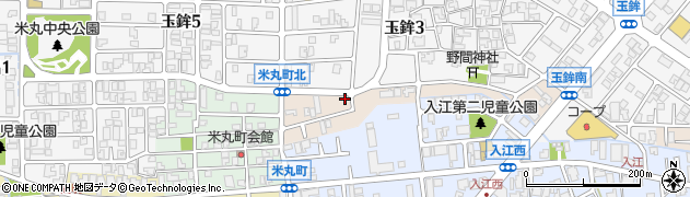 石川県金沢市玉鉾町（甲）周辺の地図