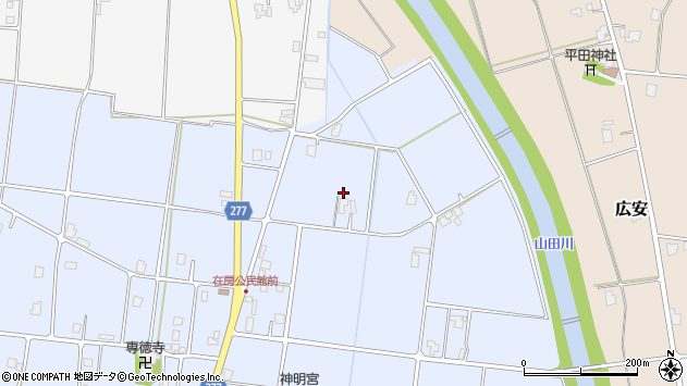 〒939-1711 富山県南砺市在房の地図