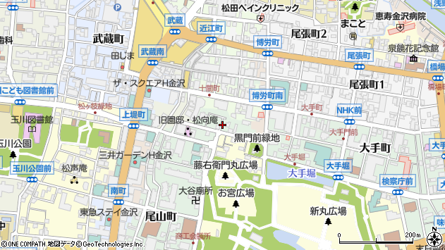 〒920-0914 石川県金沢市西町四番丁の地図