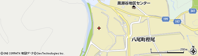 富山県富山市八尾町樫尾周辺の地図