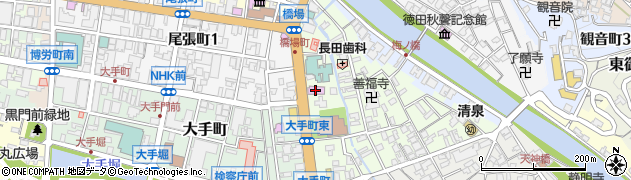 大樋長左衛門窯・大樋美術館周辺の地図