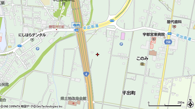 〒321-0901 栃木県宇都宮市平出町の地図